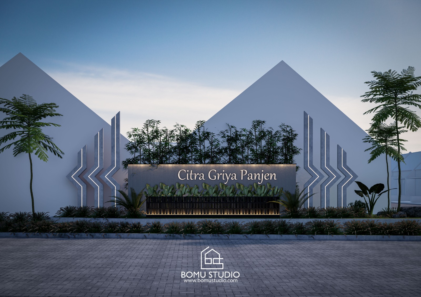 Modern housing development